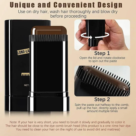 Instant Grey Hair Cover Stick – Quick Root Touch-Up Wand