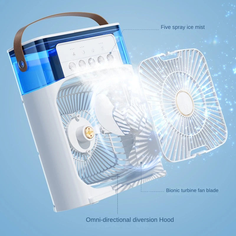 Mini Air Cooler Fan with Evaporative Cooling