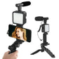 Mobile Vlogging Kit with LED Light & Mic – AY-49 Creator Kit