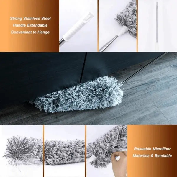 Microfiber Fan Duster – Extendable Dust Cleaner for Fans & Shelve
