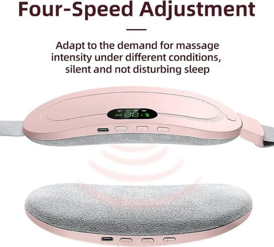 Period Pain Relief Heating Belt | Portable Cordless Heating Pad with Heat & Massage Therapy