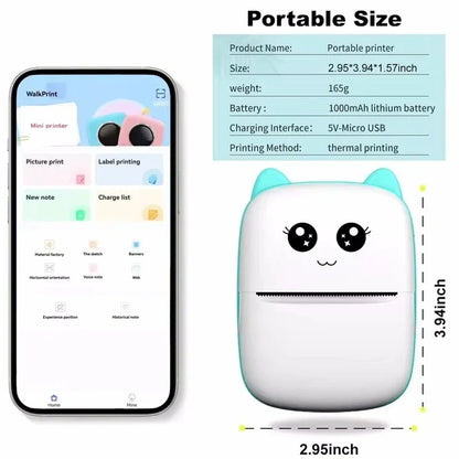 "Portable Bluetooth Thermal Printer"