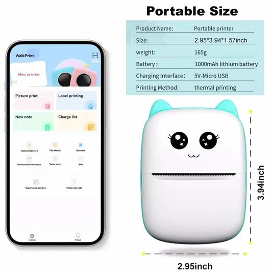 "Portable Bluetooth Thermal Printer"