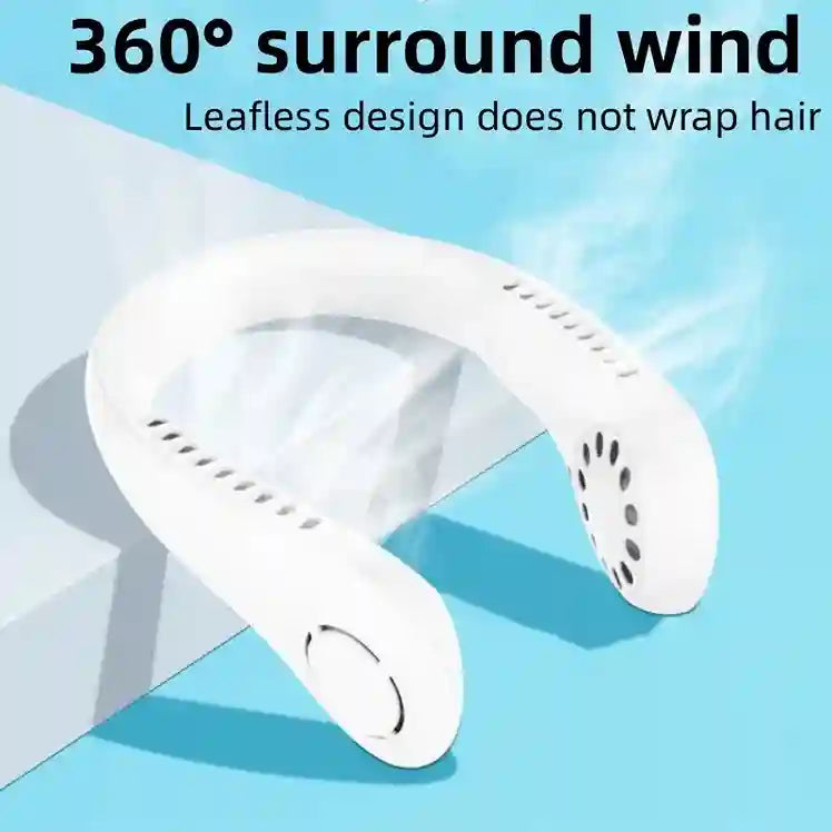USB Rechargeable Neck Fan | 3 Modes Fan Speed