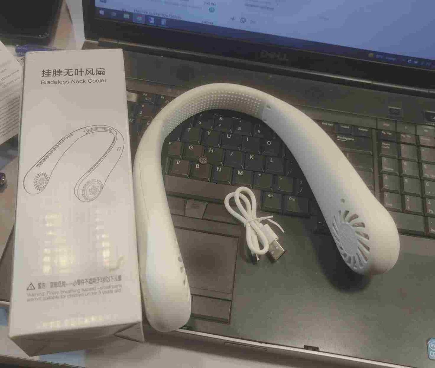 USB Rechargeable Neck Fan | 3 Modes Fan Speed
