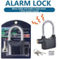 High-Security Alarm Padlock | Waterproof 110dB Anti-Theft Lock for Bike, Scooter & Door